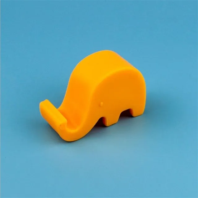 Modern monochrome elephant-shaped mobile phone stand