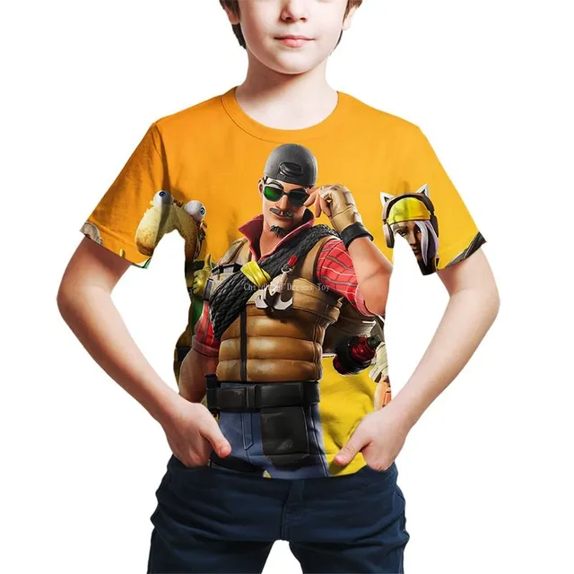 Magnifique t-shirt Fortnite pour enfants en différentes couleurs