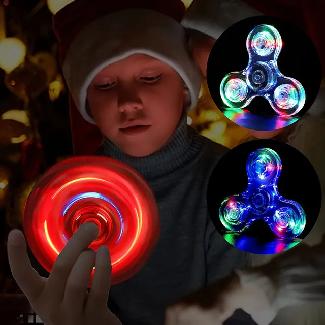 Spinner Fidget LED Colorat - Steaua liniștii pentru micii campioni