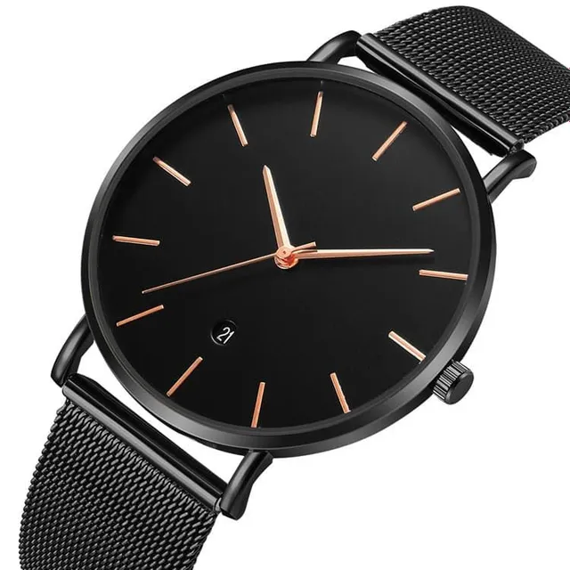 Stylish Men's Stainless Steel Quartz Watch