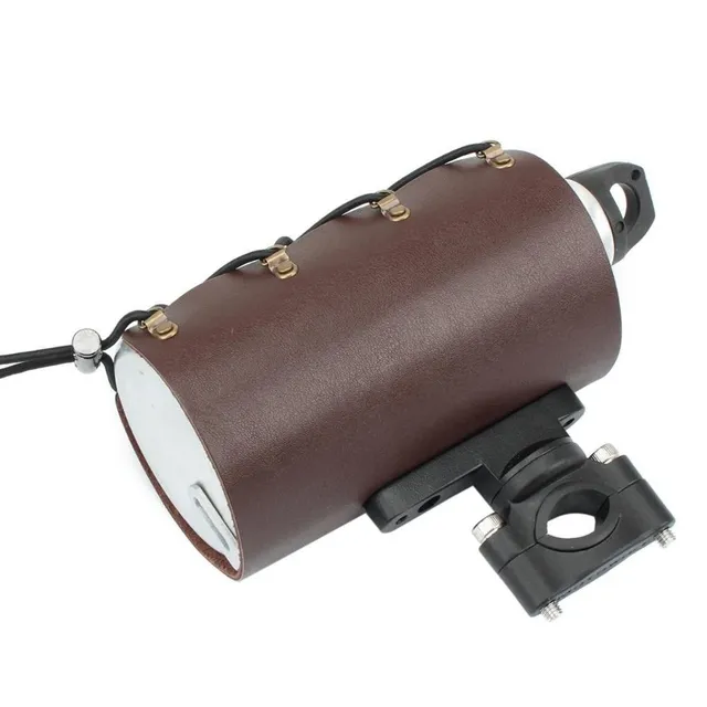 Holder for an artificial leather motorcycle bottle