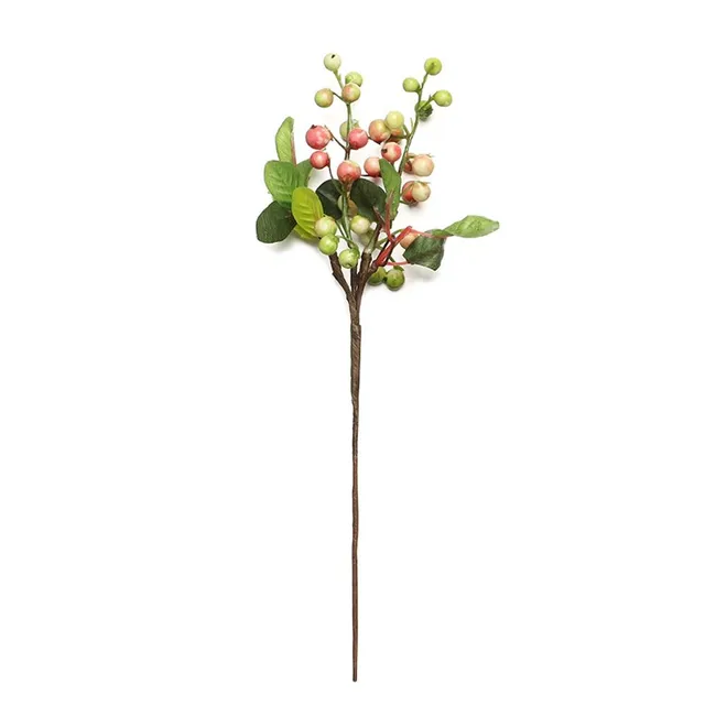 Easter decorative branch with artificial coloured eggs