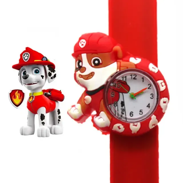 Montre analogique pour enfants avec des motifs des héros de la série Paw Patrol