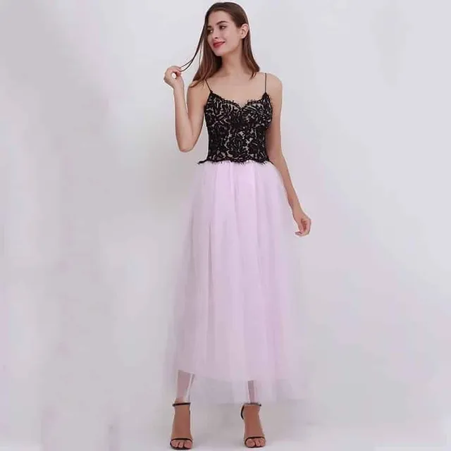 Women's tulle maxi skirt