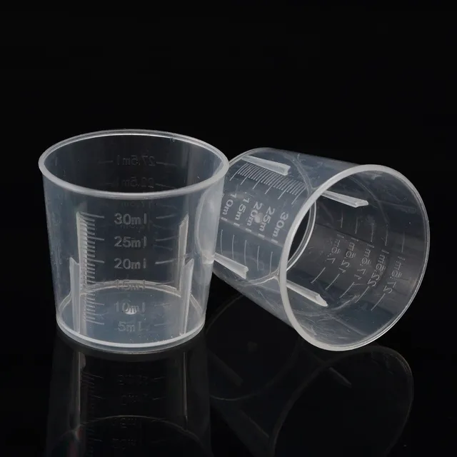 Plastic measuring cup 30 ml 10 pcs