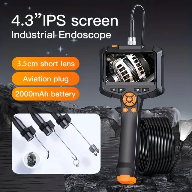 Industrial endoscope, camera for visual inspection