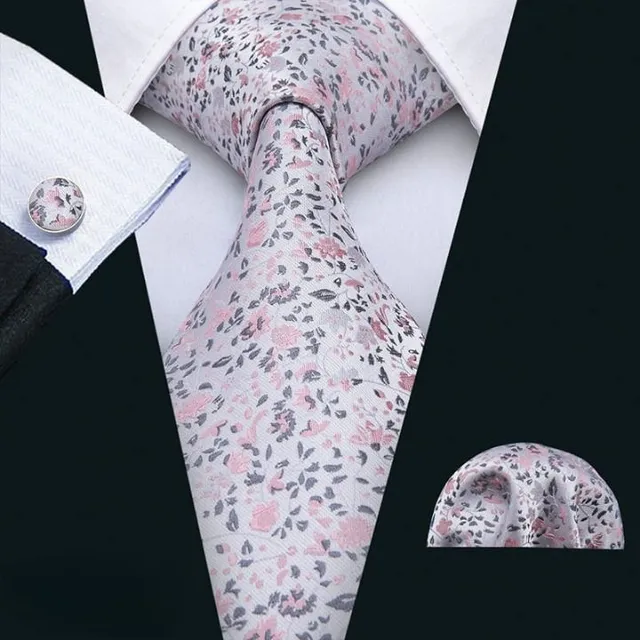 Bărbați set de luxos de cravate, Handkerchiefs, Cuff link-uri