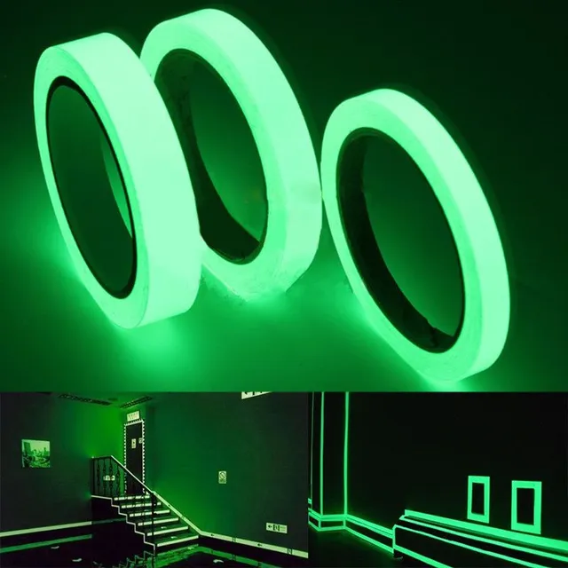 Illuminated safety tape 10 metres - width 1 cm