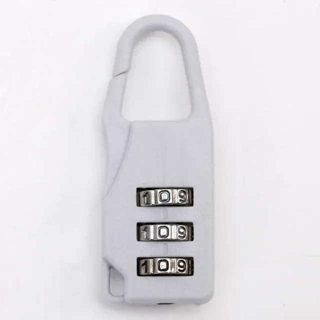 Candado mini portabil din plastic cu cod pentru călătorii, bagaje, fermoare, rucsaci și genți - împotriva furtului