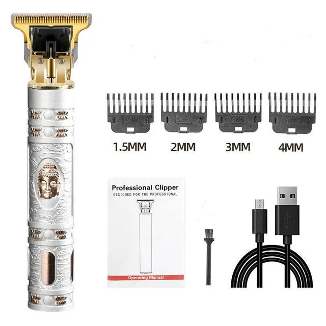 Electric wireless hair trimmer with USB charging