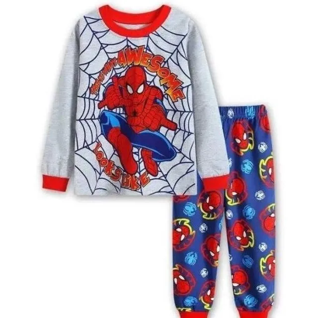 Pijama lungă pentru copii cu Spiderman