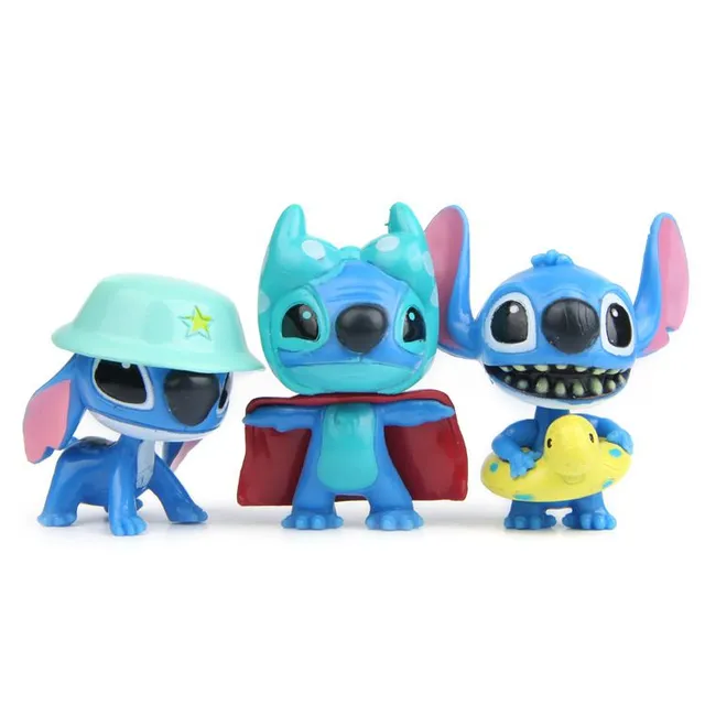 Kids creative set of figures popular animated characters Stitch - 10 pcs