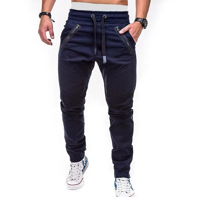 Men's trendy jogger pants with ties