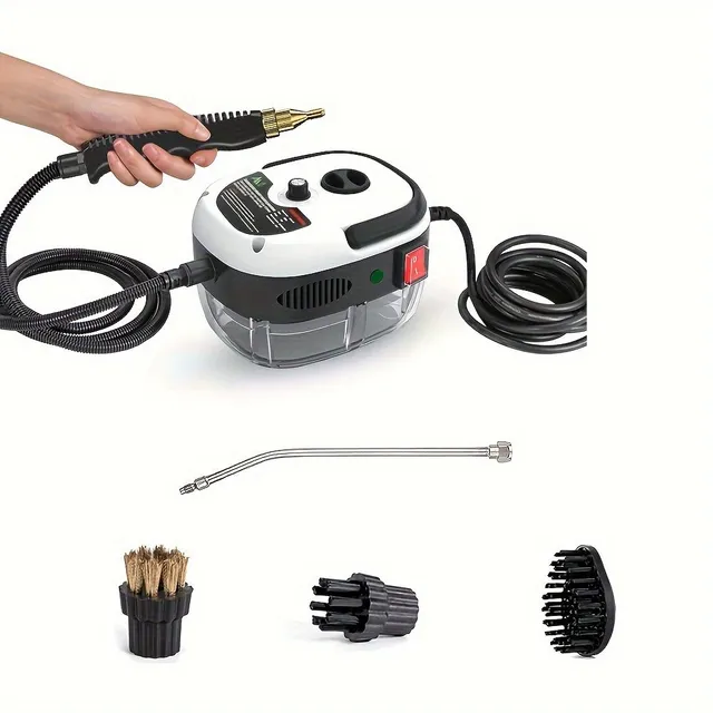 Steam cleaner - Manual, high temperature and steam with high pressure - With brush adapters