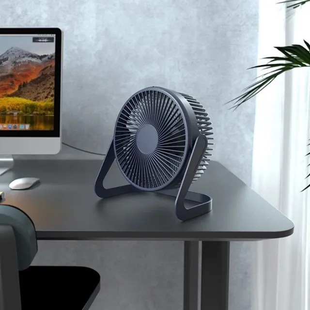 Compact USB table fan for cool breeze - quiet and adjustable