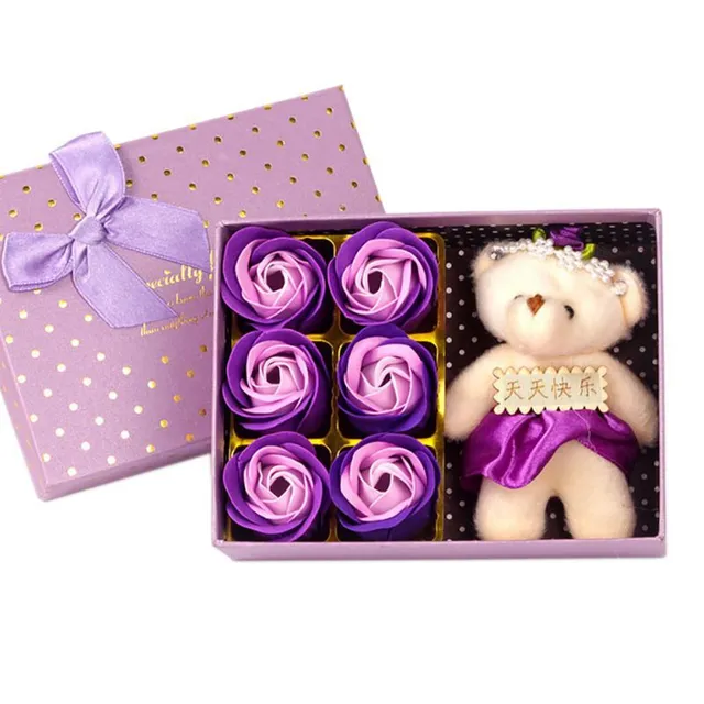 Flower-shaped soap gift pack d3