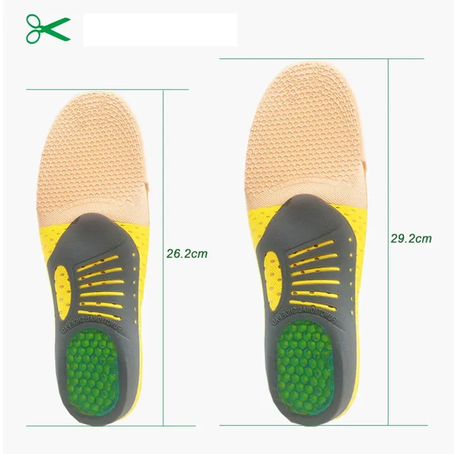 Medical shoe inserts with shock absorption function