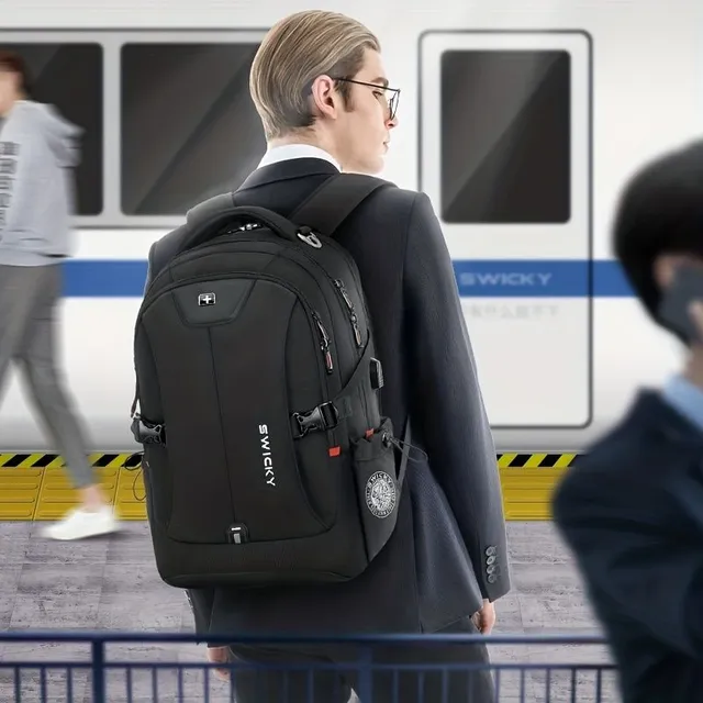 1ks ľahké módne lager laptop batoh proti krádeži mužov a žien, školská taška pre vysokú školu, pracovný batoh cestovné batoh