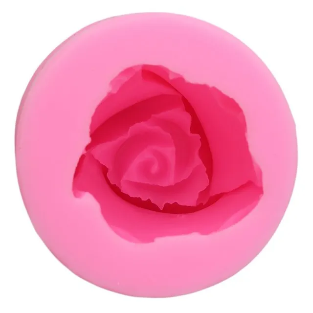 3D silicone mould in the shape of a rose