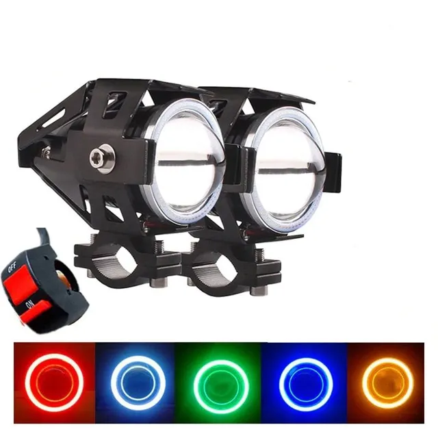 Reflektory LED do motocykli 2 szt.