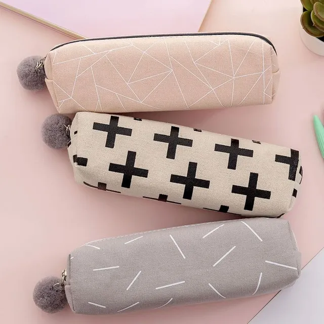 Etui școlar design pentru papetărie - din material textil