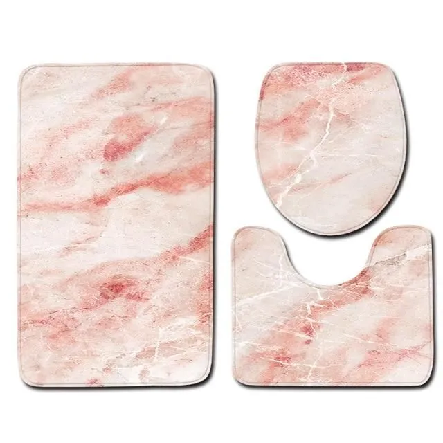 Bathroom set with marble pattern c004 40x60cm