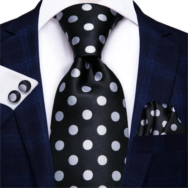 Cravată de lux din mătase pentru bărbați sn-1190