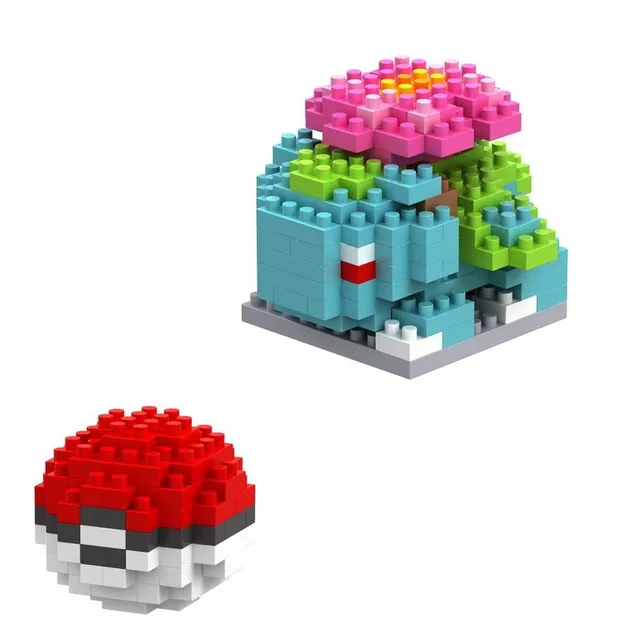 Set de construcție pentru copii Pokémon - figurină din cărămizi și Pokéball