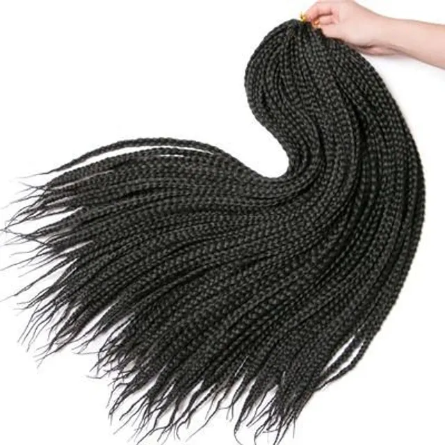 Braided canekalon braids for hair extensions