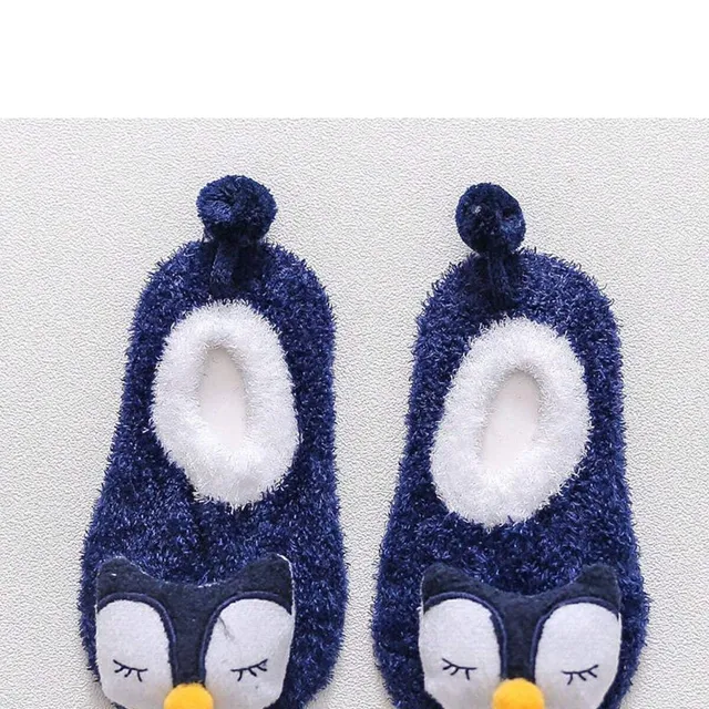 Warm baby socks with antislip for learning walking