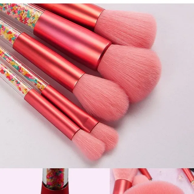 Sada profesionálních kosmetických štětců Lollipop