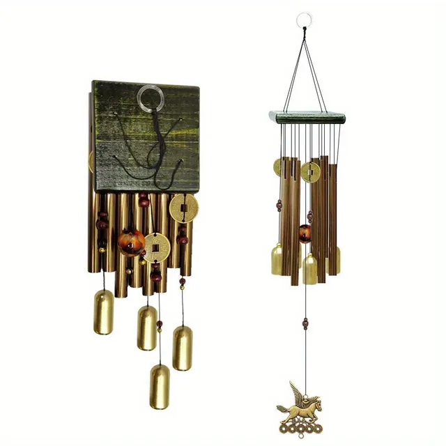 1 pc Hinged wind chimes with aluminum pipes