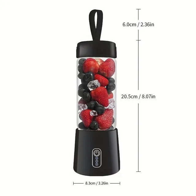 Portable Electric Mixer On Smoothie and Sports Drinks With Charging Options Over USB