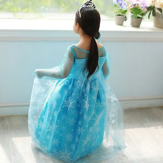 Przepiękna sukienka dla dziewczynek - Niebieska