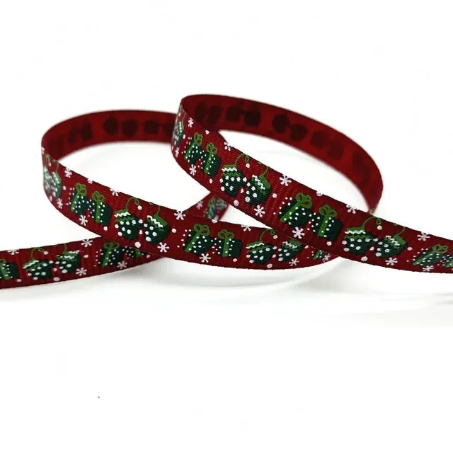 Modern Christmas ribbons for Nicholas gifts