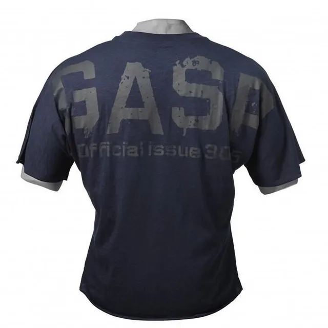 T-shirt bodybuilding bărbați Gasp navy-blue m