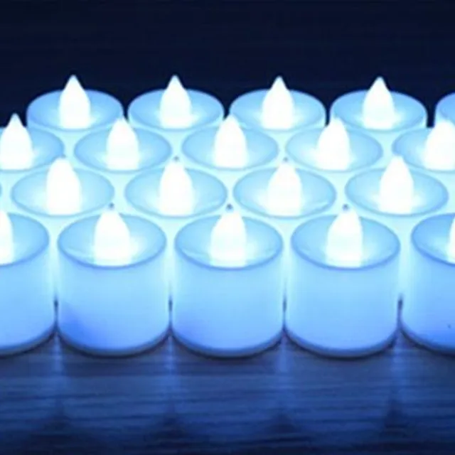 LED coloured candles - 6 colours