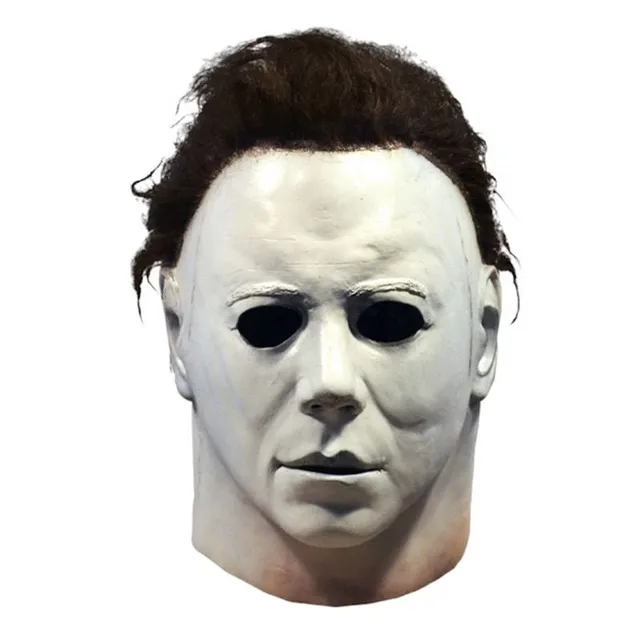Modna maska lateksowa cosplay Michaela Myersa z legendarnej sagi horrorów Halloween