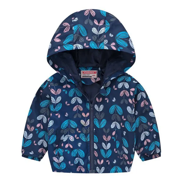 Girls spring and autumn windbreakers with hood