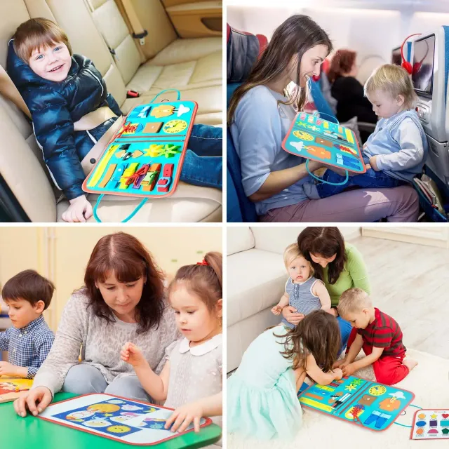 Montessori toddler panel - Exciting and educational toys for travel