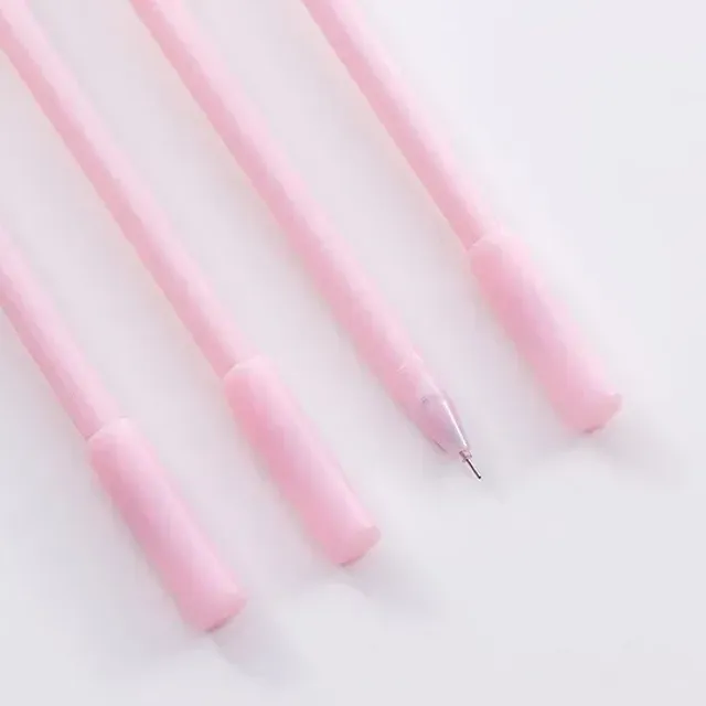 Set of 36 cute neutral pens with a pink pig's motif