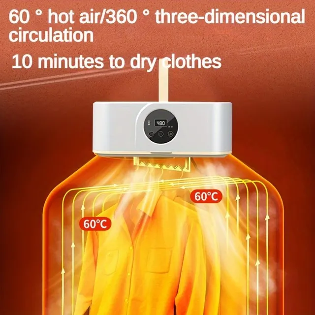 Dressing dryer, UV blue light sterilization and deodorization, smart touch screen, quick drying, 1-8 hours continuous drying