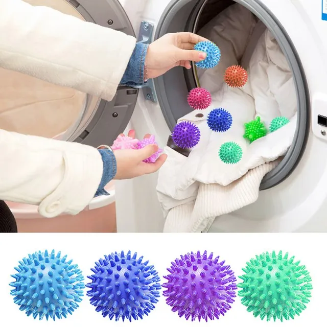 Plastic ball to the washing machine prevents the dryer from smoldering