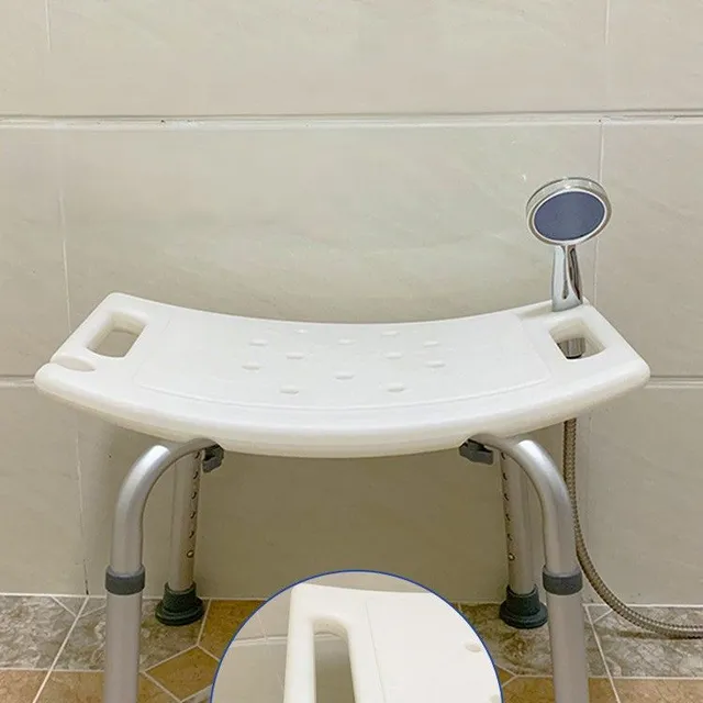 1 pc Shower chairs for seniors/medically disabled - Adjustable height of shower seat and bathtub