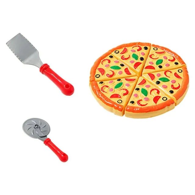 Napodobenina opravdové pizzy do dětské kuchyňky na hraní Leofwine
