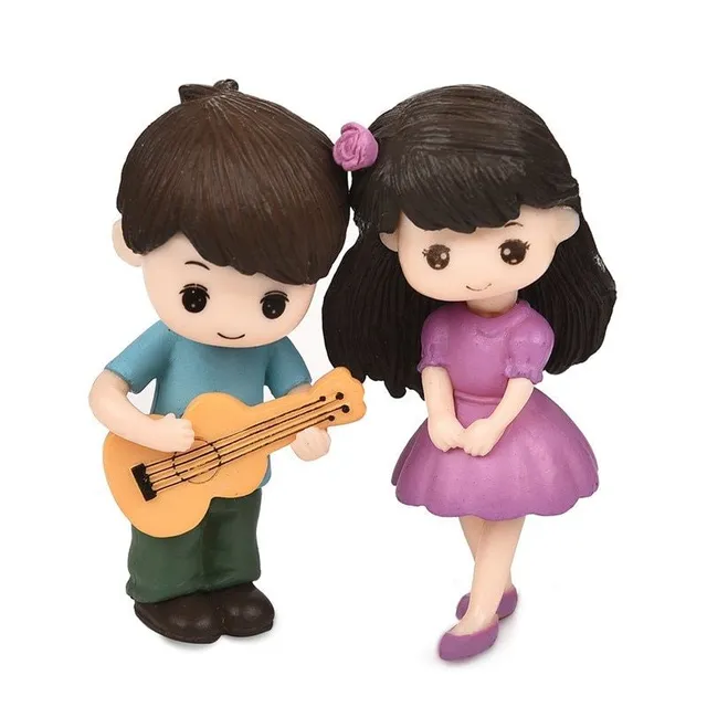 Decorative figures boy and girl