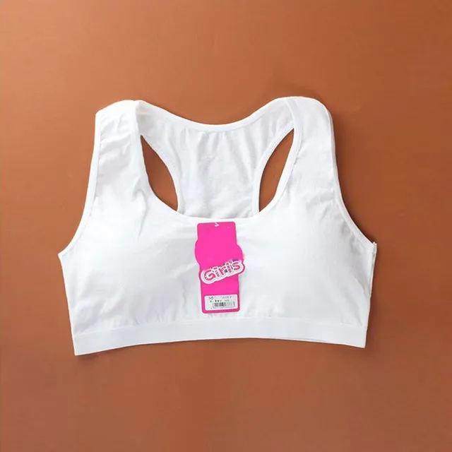 Girl sports bra in various colors