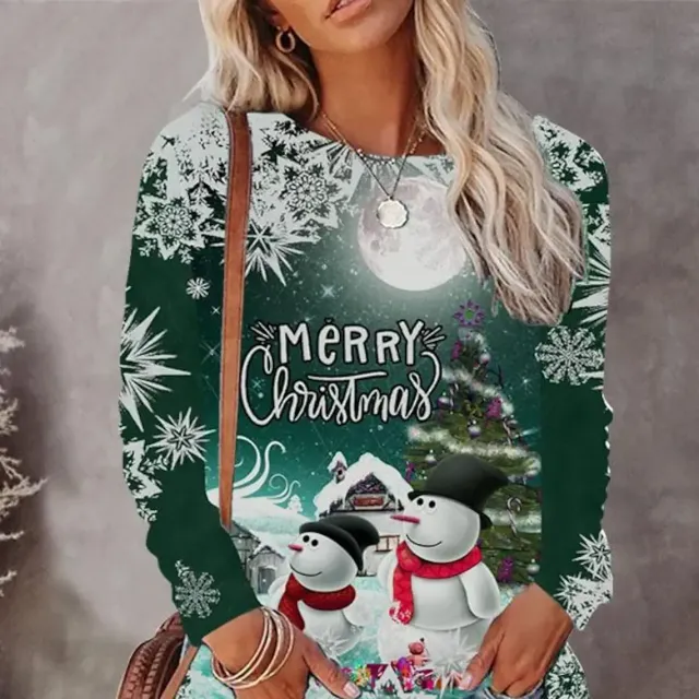 Christmas Women's Long Sleeve Autumn Street Clothes Daily Informal Clothes