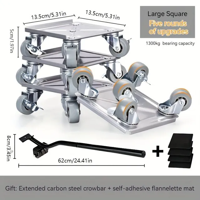 Five-wheel carrier mobile pulley transfer tool