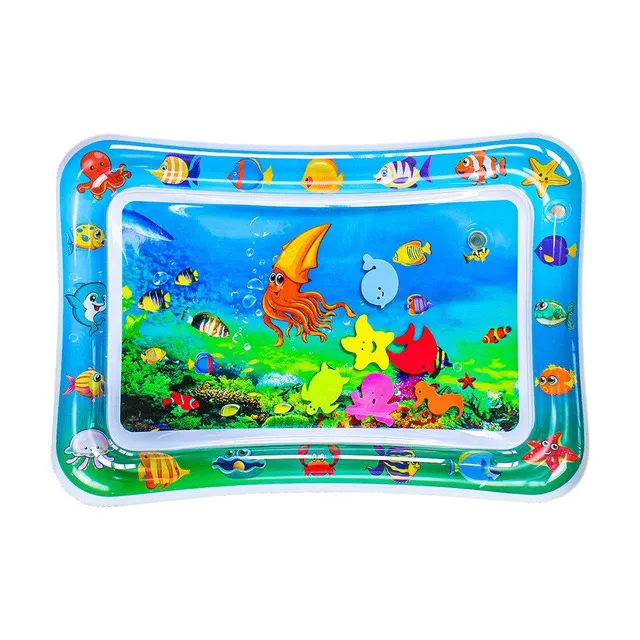 Tapis de bain gonflable pour enfants avec motifs marins